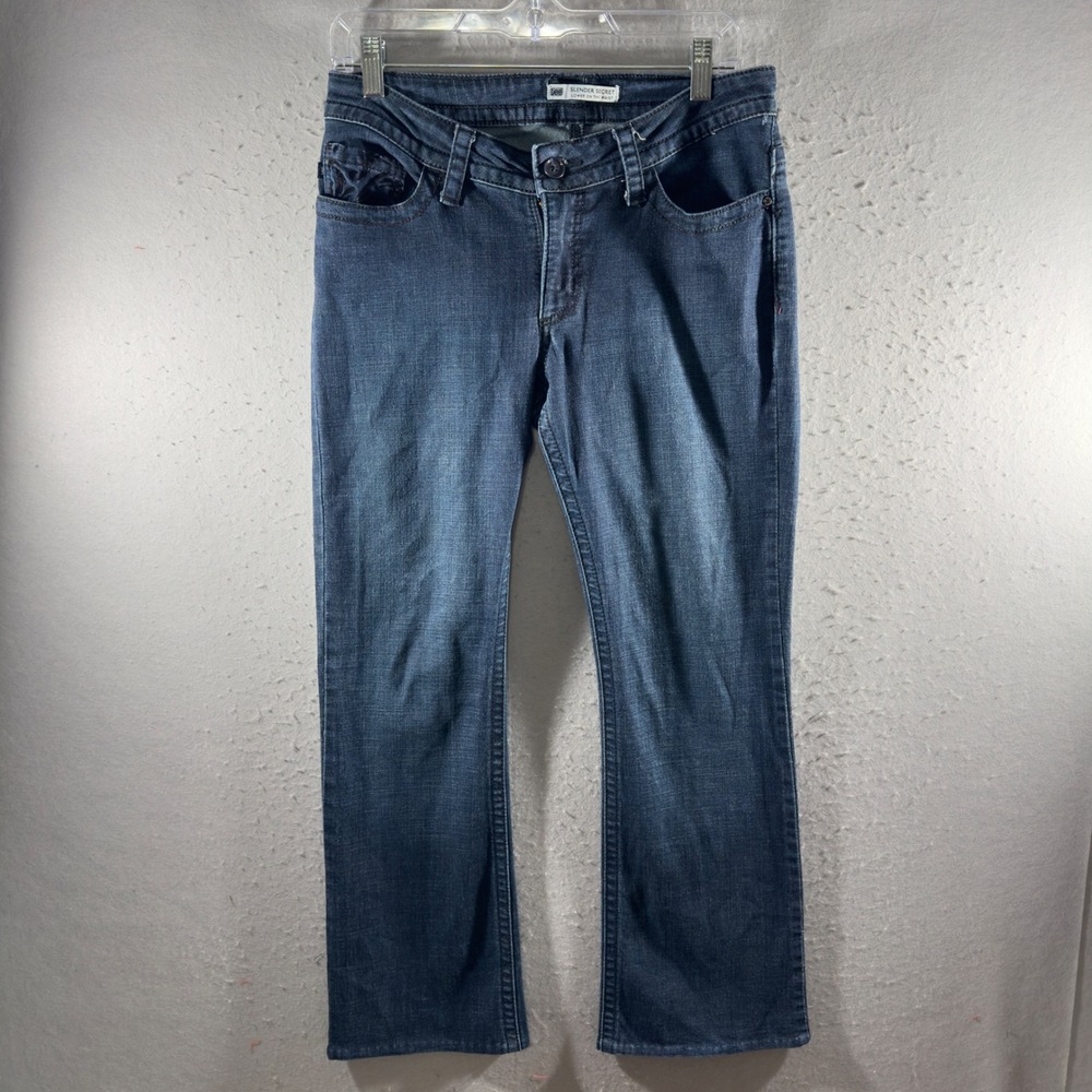 3310 | Lee Slender Secret Low Rise Straight Jeans Dark Wash Womens 31x27
